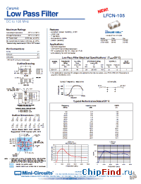 Datasheet LFCN-105 manufacturer Mini-Circuits